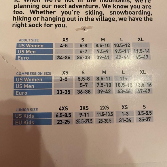 EUROSOCK Ski Supreme Men’s Lightweight Over the Calf Socks Size XL - Picture 8 of 10